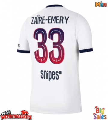 Paris Saint-Germain Warren Zaire-Emery #33 Replica Away Stadium Shirt 2026-27 Short Sleeve